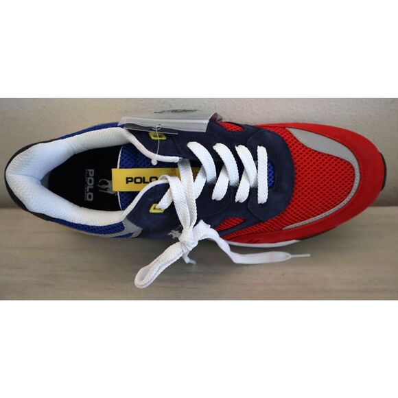 Polo Ralph Lauren Men's Sz 13 Navy/Red/Yellow Jogger Color-Blocked Sneakers - Picture 8 of 11